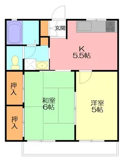 神奈川県藤沢市宮前【アパート】の間取り