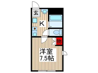 バルパレ-アトリエIII【4階】の間取り