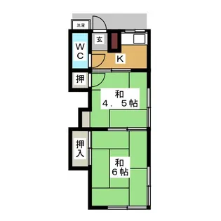 富岡荘【1階】の間取り