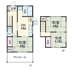 千葉県市川市本北方3【一戸建】の間取り