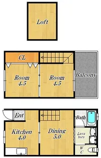 大阪府大阪市鶴見区今津北4【一戸建】の間取り