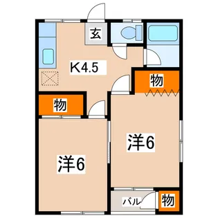 ケンハウスA【2階】の間取り