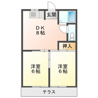 ウィング平田I【1階】の間取り