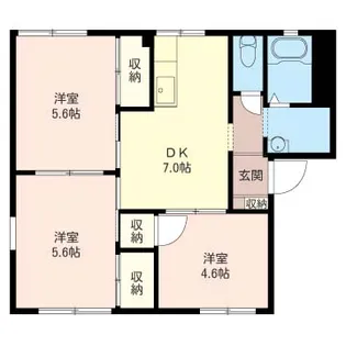 神奈川県伊勢原市大住台3【アパート】の間取り