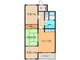 3LDKの間取り画像