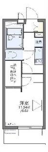 レオパレス駅東【3階】の間取り