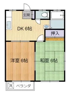 和恒ハイツ【2階】の間取り