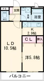 リバーウエスト壱番館【3階】の間取り