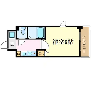 エステムコート梅田リトリーヴ【10階】の間取り