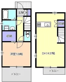シェル・マーレ【2階】の間取り