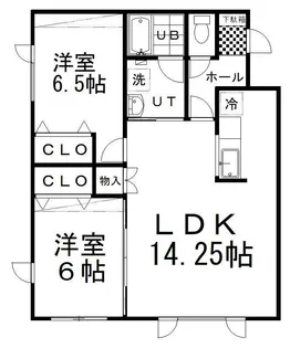 ブランシェII【1階】の間取り