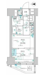 スパシエ蒲田グランドタワー【4階】の間取り