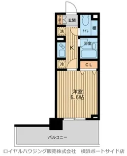 ドゥーエ横濱台町【6階】の間取り