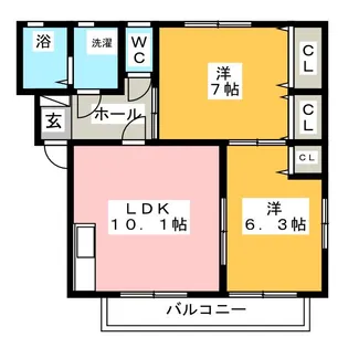 ピュアハーツ05【2階】の間取り