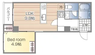 東京都東村山市栄町2【マンション】の間取り
