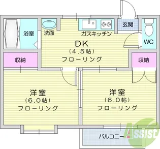 ファミール長町南【2階】の間取り