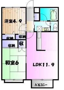 ベルフォーレ本町田【2階】の間取り