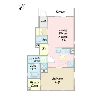 オリーブリーフ【1階】の間取り