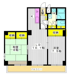 東京都豊島区長崎5【マンション】の間取り