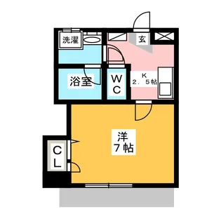 プレジールII【1階】の間取り