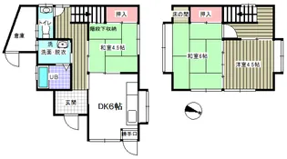 山口県宇部市野中2【一戸建】の間取り