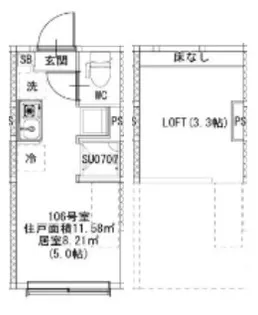 SUNNY HILLS 新小岩【1階】の間取り
