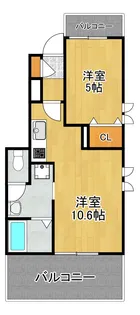 神奈川県川崎市高津区千年【アパート】の間取り
