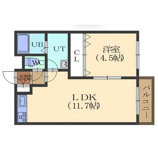 ユニbox.4【5階】の間取り