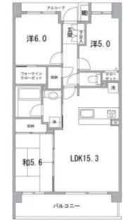 ローレルコート新小岩【5階】の間取り