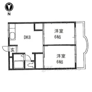 マンション城西【3階】の間取り