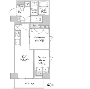 2LDKの間取り画像