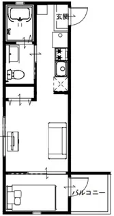 アルカンシエル北千住【1階】の間取り