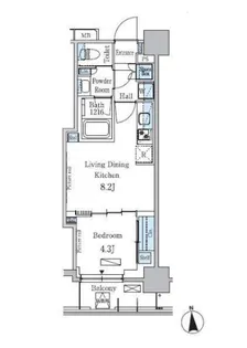 1LDKの間取り画像