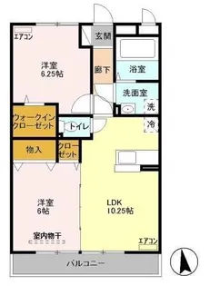 Tスクエア 2番館【3階】の間取り
