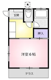 コーポ春日【1階】の間取り