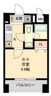 COMODO水天宮レジデンス【8階】の間取り