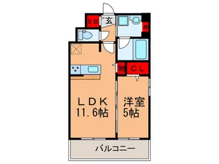 エスペランサ東洋【2階】の間取り