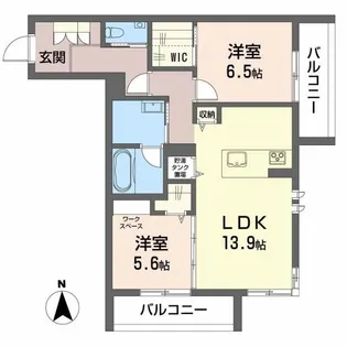 リノア泉が丘【2階】の間取り