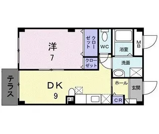 Kentos東雲II【2階】の間取り