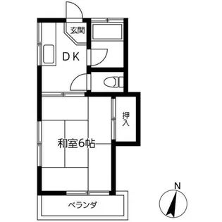 コートハウスサカエ【1階】の間取り