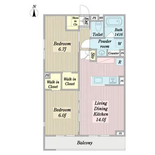 Excellen III【3階】の間取り