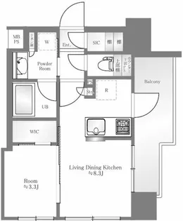 グローベル横濱大通り公園南【5階】の間取り
