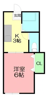 コーポサテライト【1階】の間取り
