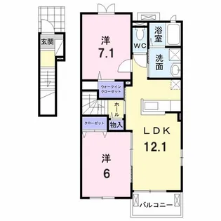 ihana I【2階】の間取り