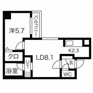 北海道札幌市中央区北五条西14【マンション】の間取り