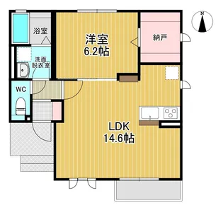 サバイディA【1階】の間取り