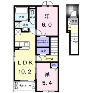 レジデンス・エアリー【2階】の間取り