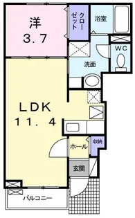 グレイス【1階】の間取り