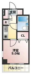 ユーコート東船橋【5階】の間取り