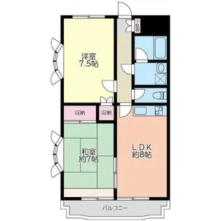 東京都八王子市椚田町【マンション】の間取り